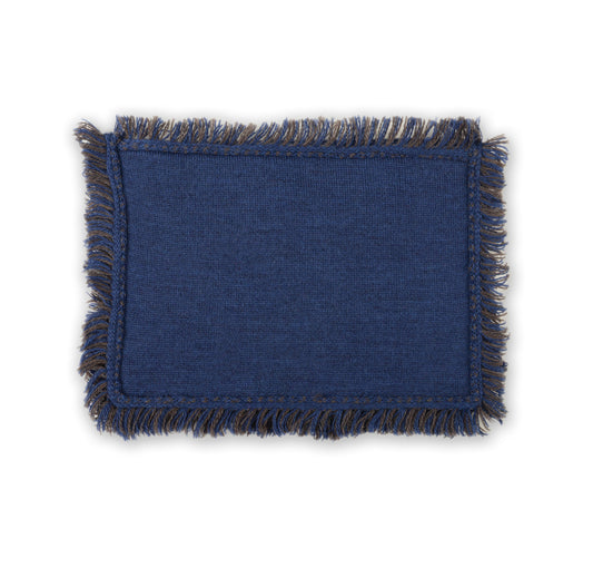 Clutch 23x15cm Valerie F, blau/braun