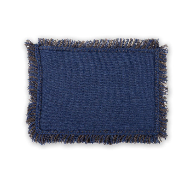 Clutch 23x15cm Valerie F, blau/braun