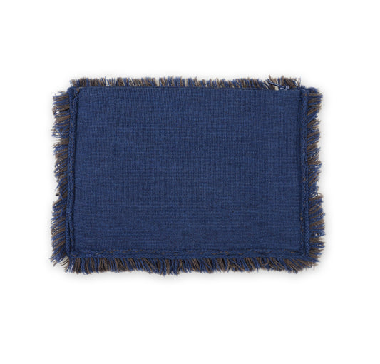 Clutch 23x15cm Valerie F, blau/braun