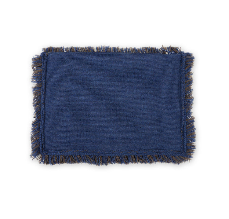 Clutch 23x15cm Valerie F, blau/braun