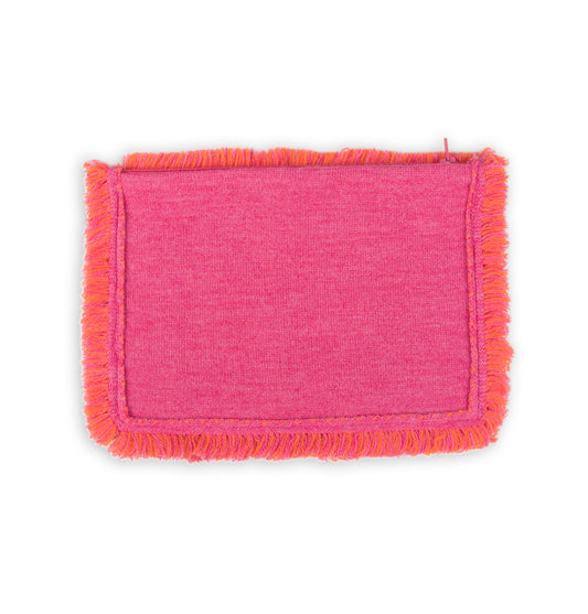 Clutch 23x15cm Valerie F, magenta / orange