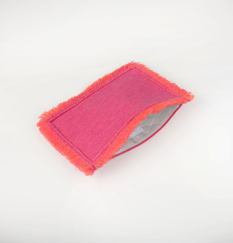 Clutch 23x15cm Valerie F, magenta/orange