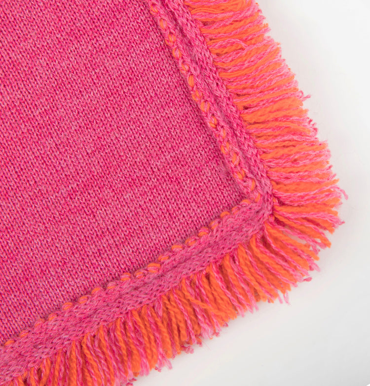 Clutch 23x15cm Valerie F, magenta/orange