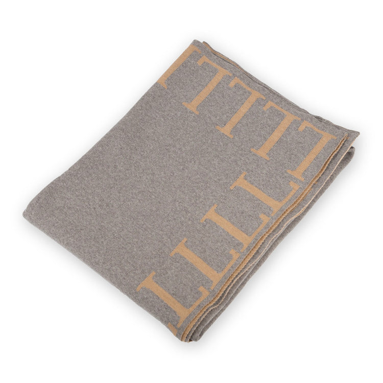 Blanket 140x180cm LLLL, beige / camel