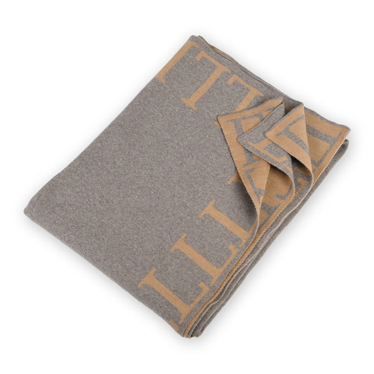 Blanket 140x180cm LLLL, beige / camel