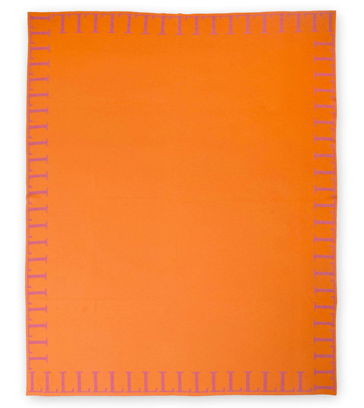 Blanket 140x180cm LLLL, orange / magenta