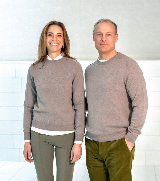 Pullover ULI, unisex, beige