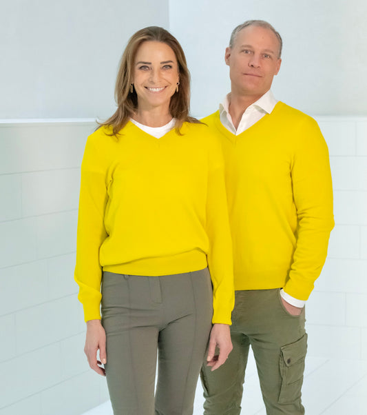 Pullover NIKO, unisex, gelb - Lenz & Leif