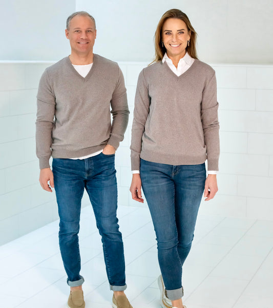 Pullover NIKO, unisex, beige - Lenz & Leif