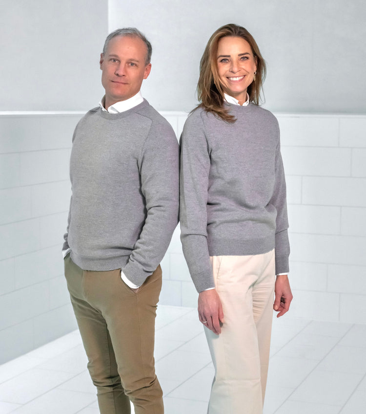 Pullover ULI, unisex, grau