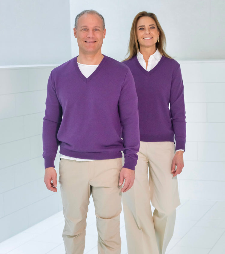 Pullover NIKO, unisex, lila - Lenz & Leif