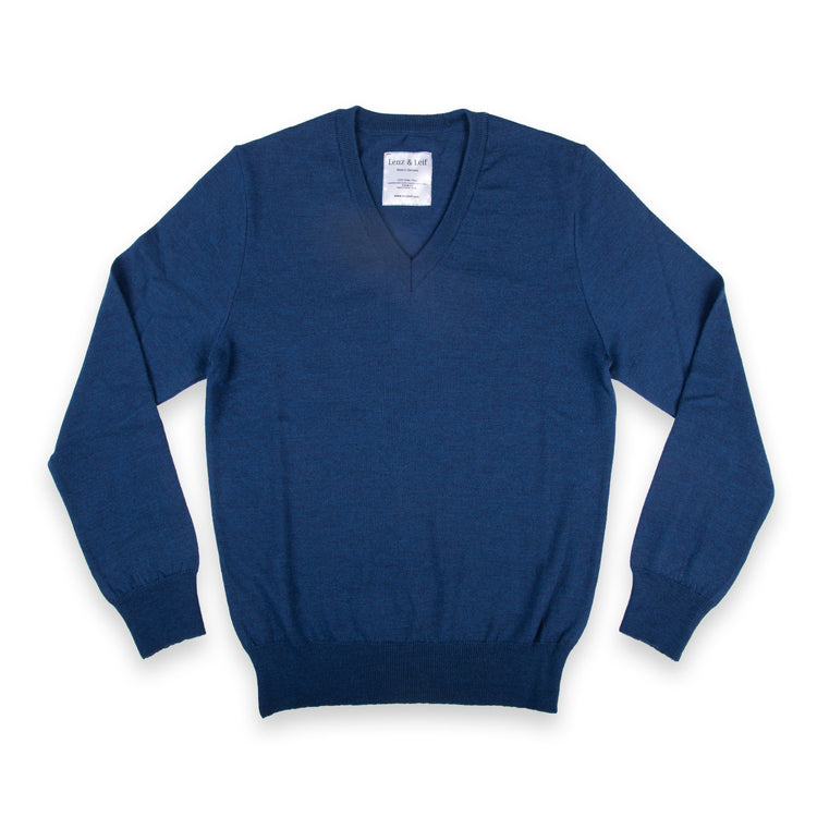 Pullover NIKO, unisex, blau - Lenz & Leif