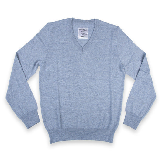 Pullover NIKO, unisex, hellblau meliert