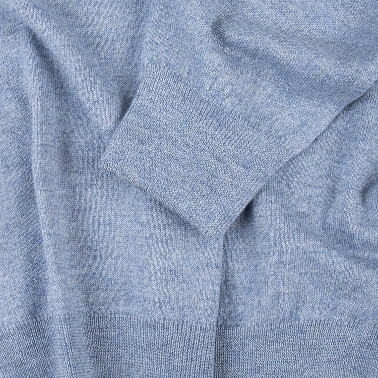 Pullover NIKO, unisex, light blue mottled
