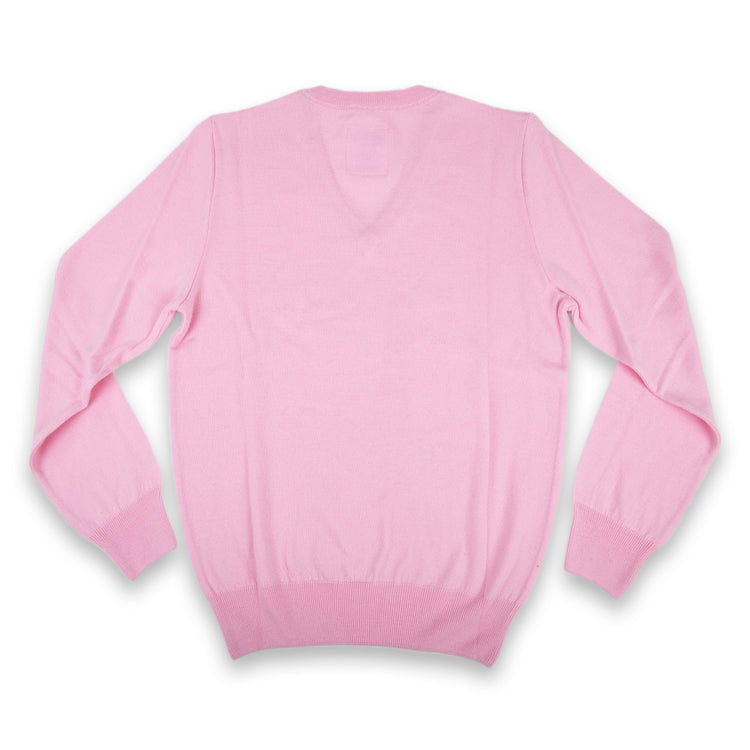 V-Pullover NIKO, unisex, rosa
