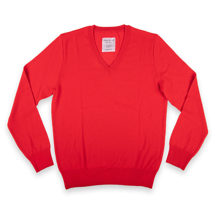 Pullover NIKO, unisex, rot - Lenz & Leif