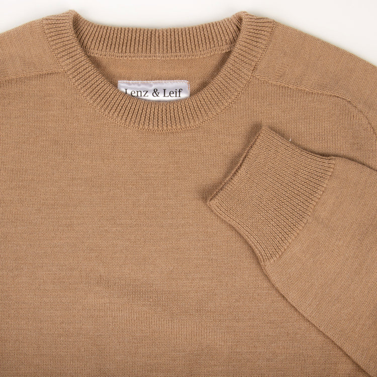 Pullover ULI, unisex, camel