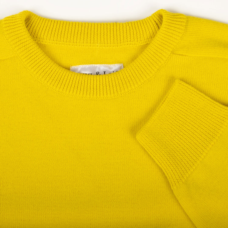 Pullover ULI, unisex, gelb