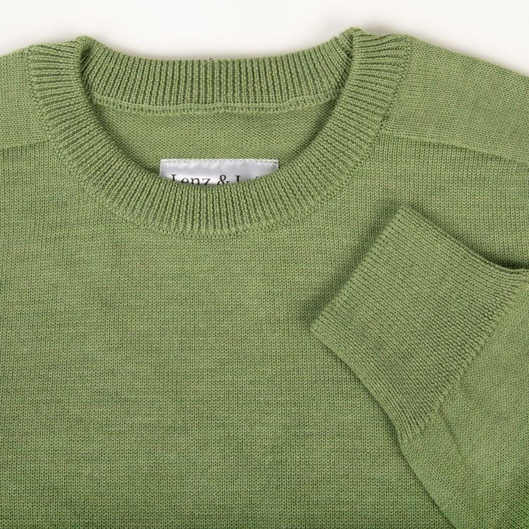 Pullover ULI, unisex, light green mottled