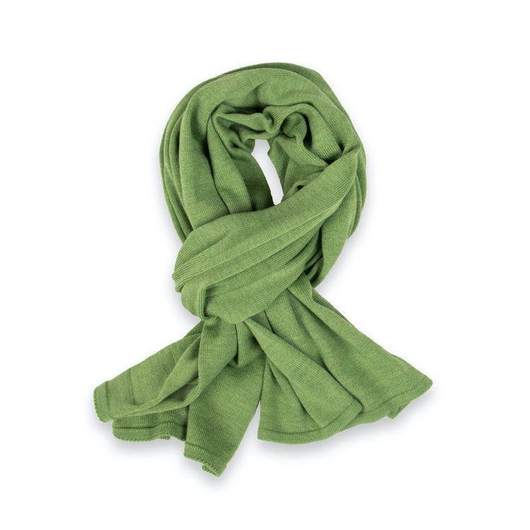 Schal unisex, 70x200cm, hellgrün meliert