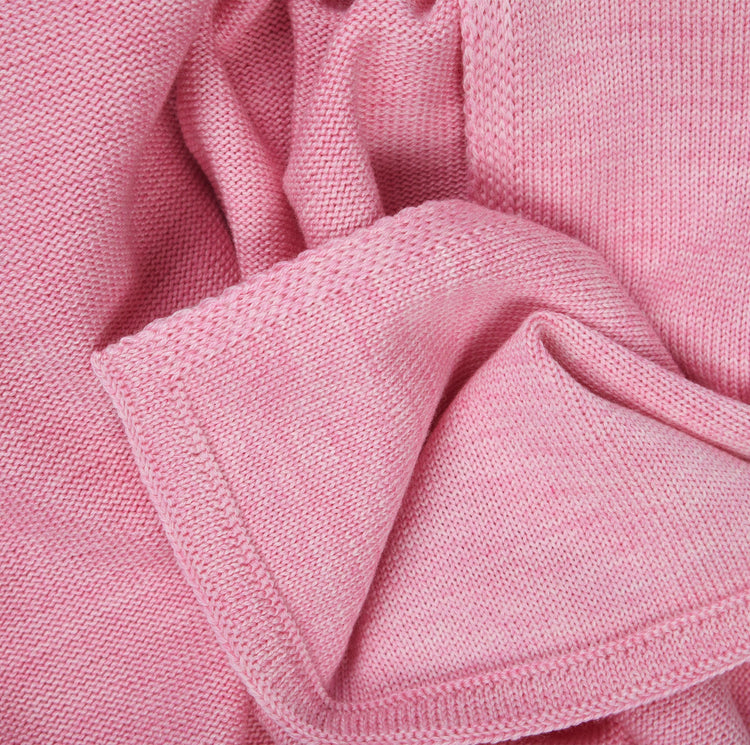 Baby / children's blanket 90x90cm Valerie, mottled pink