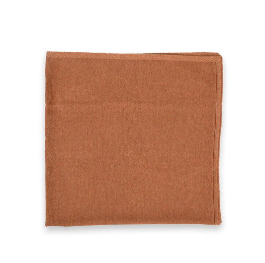 Baby / children's blanket 90x90cm Valerie, rust