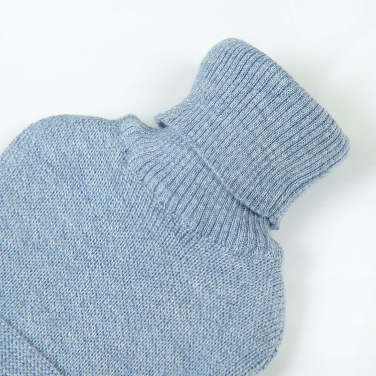 Baby/Kinderwärmflasche Valerie, hellblau meliert