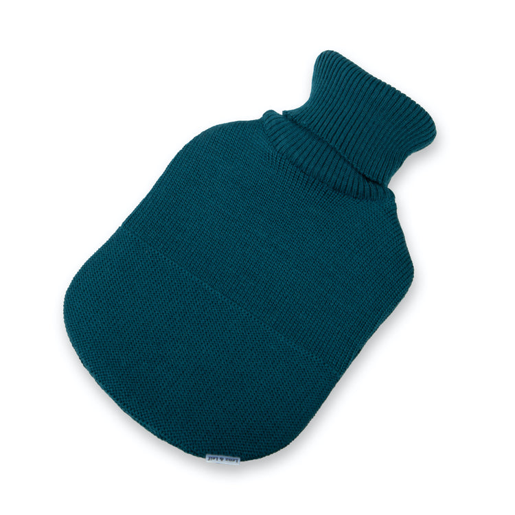 Baby / children's hot water bottle Valerie, petrol