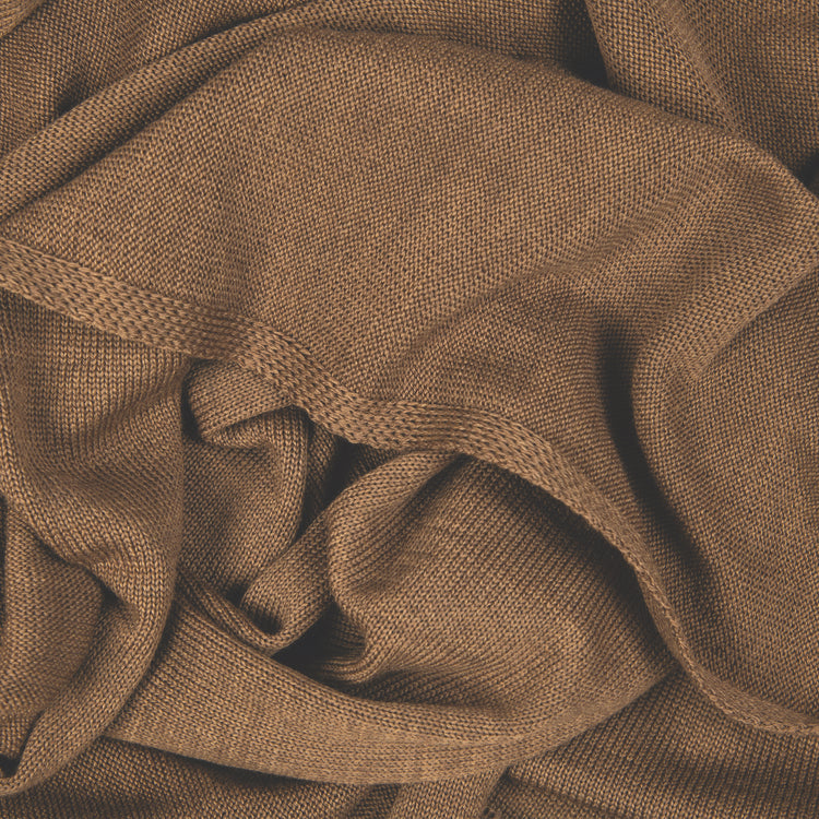 Decke 140x180cm RL uni, hellbraun