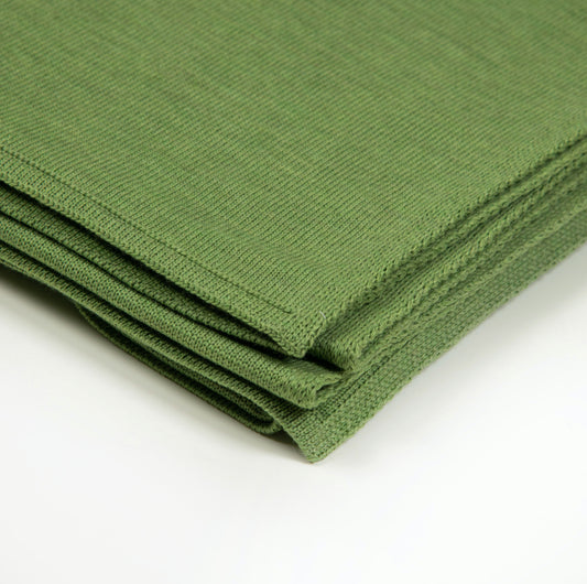 Blanket 140x180cm uni, light green mottled