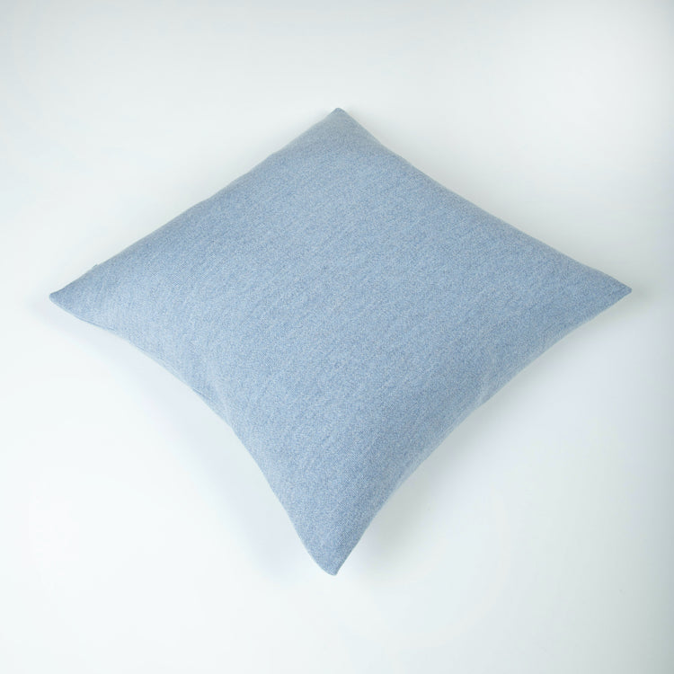 Cushion cover 50x50cm uni, light blue mottled