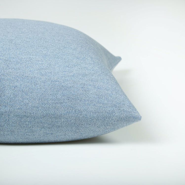Cushion cover 50x50cm uni, light blue mottled