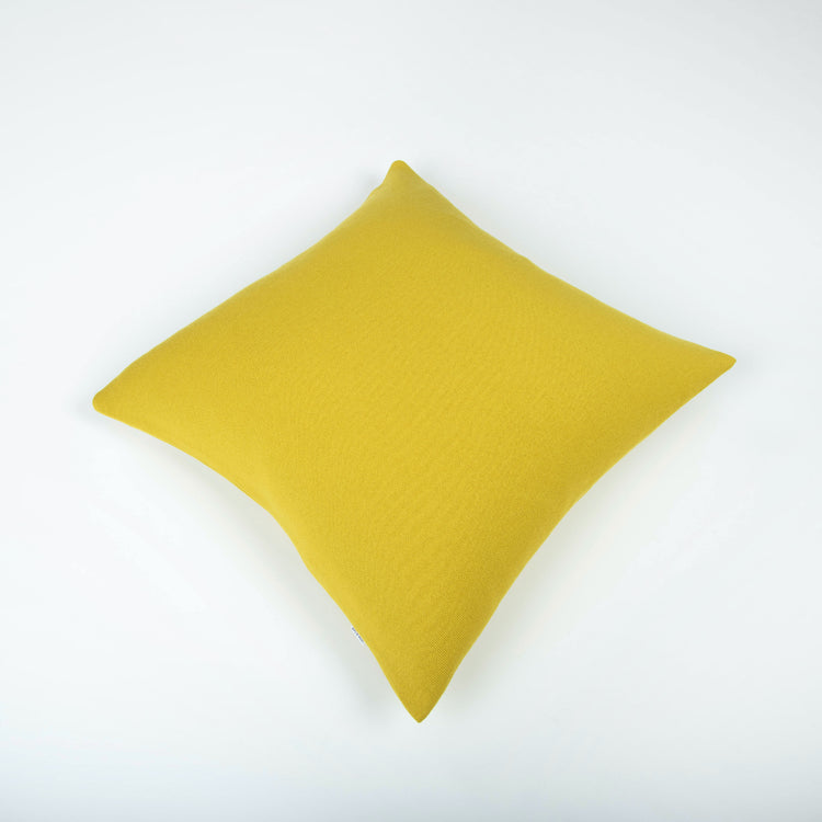 Cushion cover 60x60cm uni, mustard
