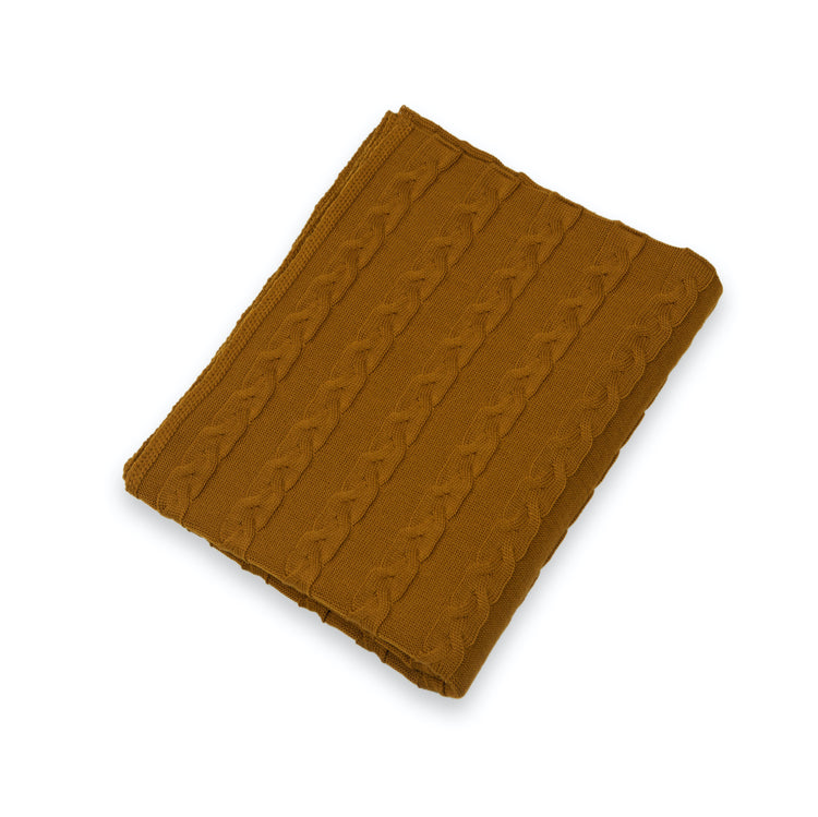 Decke 140x180cm Zopf, caramel