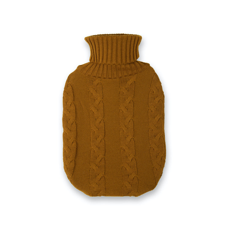 Wärmflasche Zopf, caramel