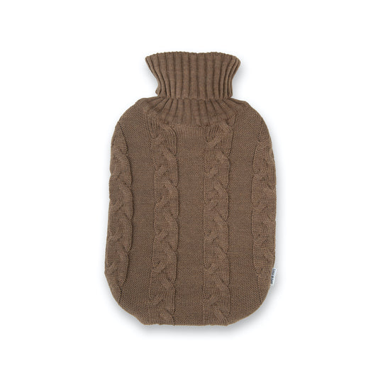 Hot water bottle plait, light brown