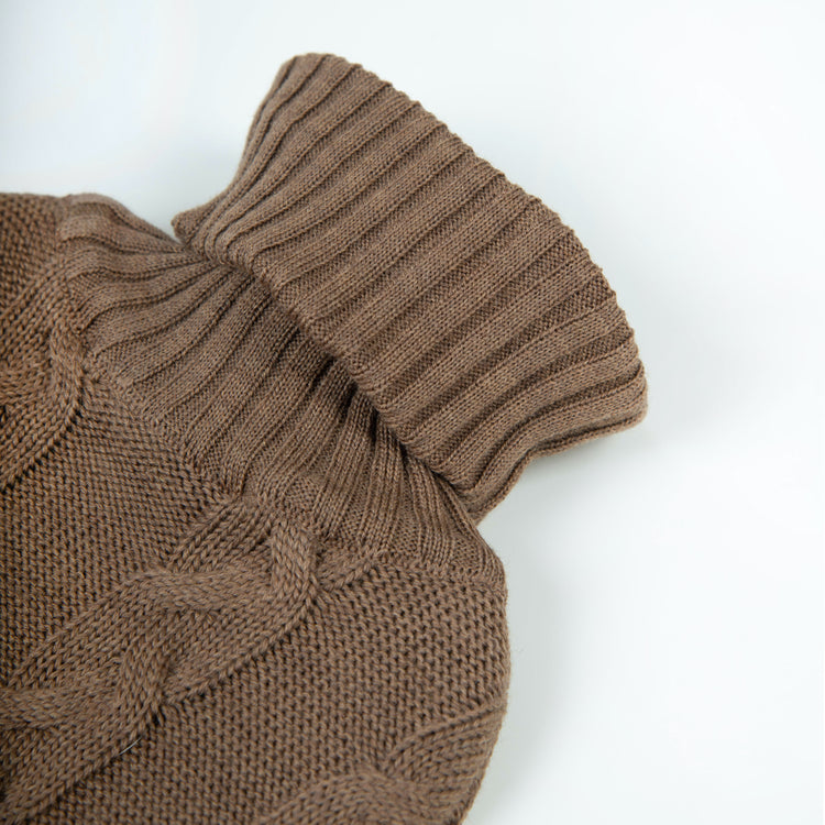 Wärmflasche Zopf, hellbraun