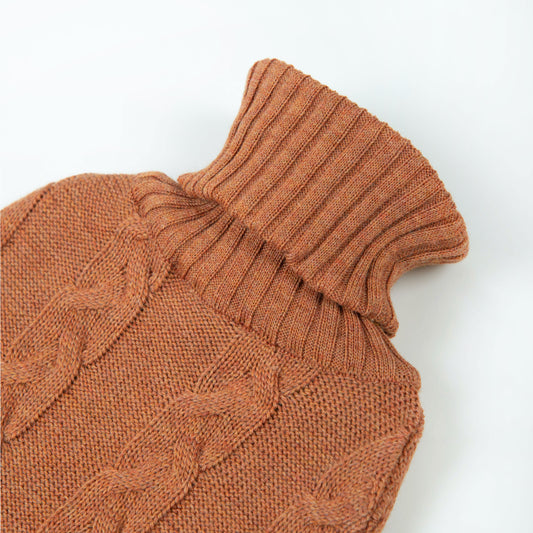 Hot water bottle plait, rust