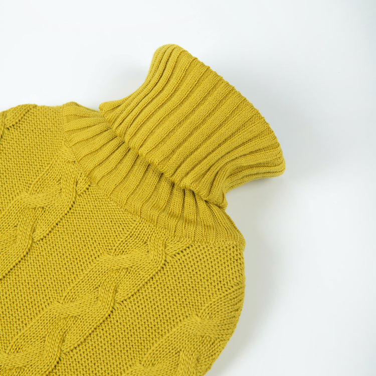 Wärmflasche Zopf, senf