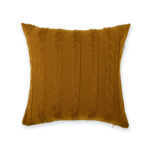 Kissenhülle 40x40cm Zopf, caramel