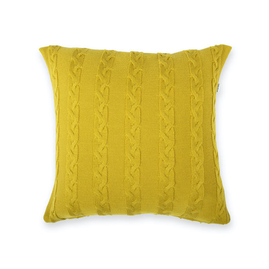 Cushion cover 40x40cm plait, mustard