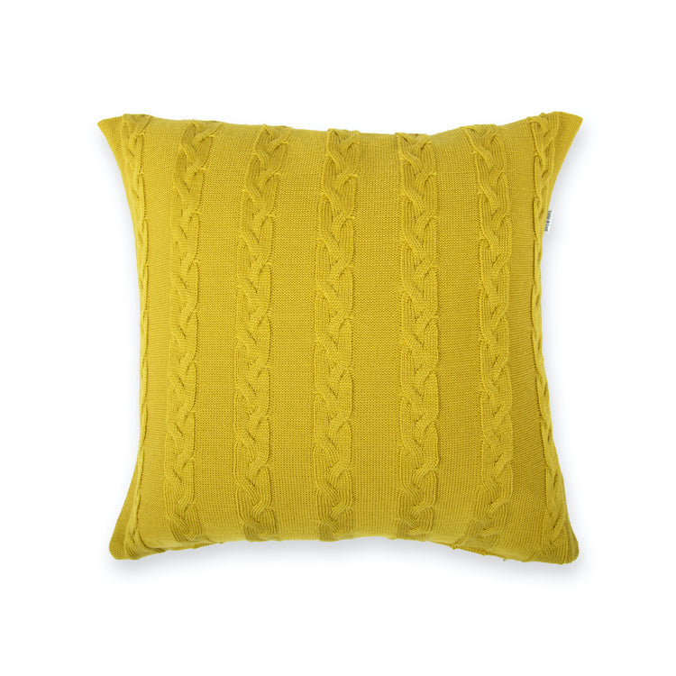 Cushion cover 40x40cm plait, mustard