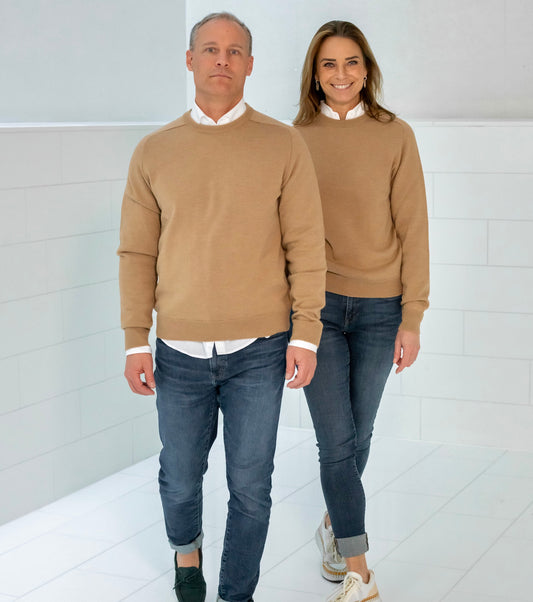 Pullover ULI, unisex, camel