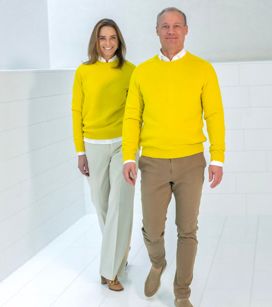 Pullover ULI, unisex, gelb