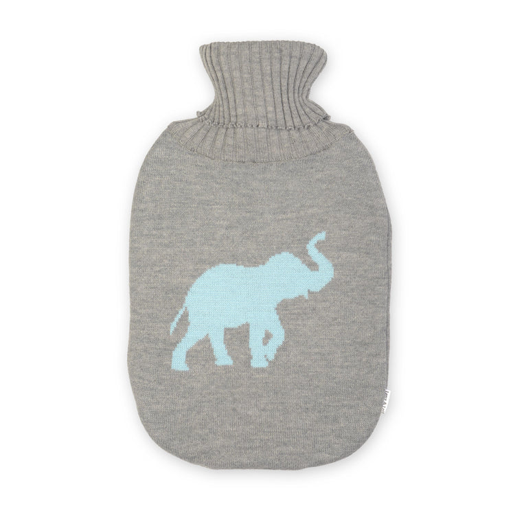Wärmflasche 2l Elephant, grau/türkis