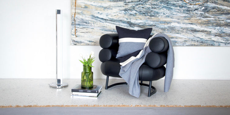 Kissenhülle 50x50cm Trio, grau/dunkelgrau/weiß