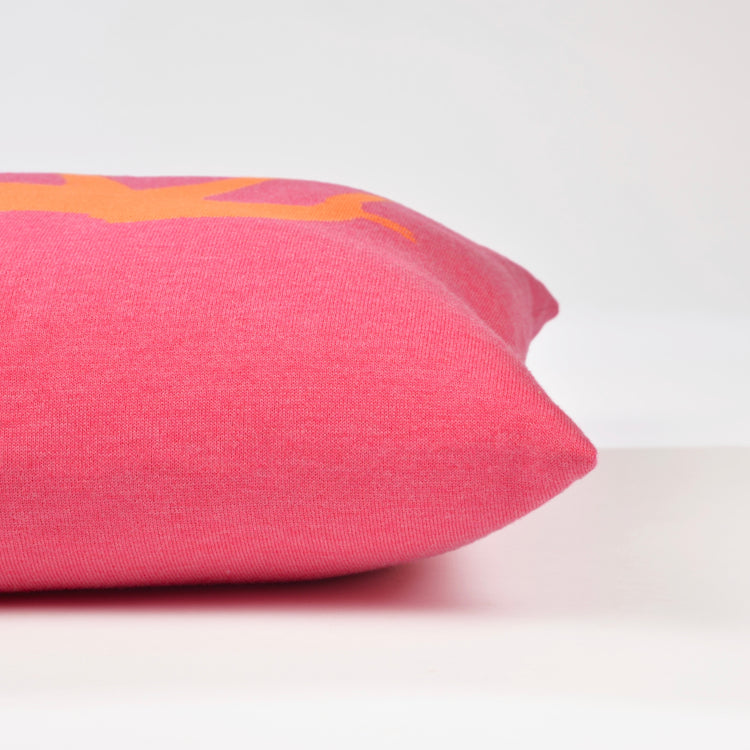 Kissenhülle 50x50cm Elephant, magenta/orange