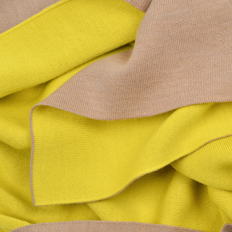 Schal Doubleface 50x180cm, camel/gelb