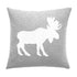 Kissenhülle 50x50cm Elk, grau - Lenz & Leif