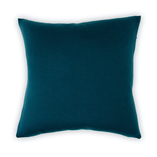 Cushion cover 50x50cm uni, petrol / indigo